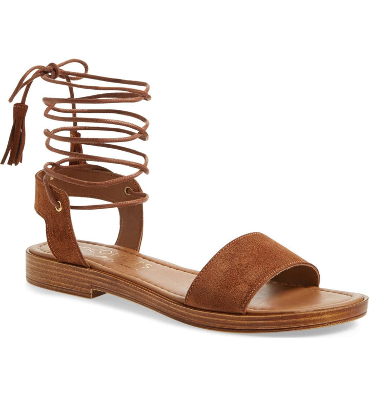 COCONUTS By Matisse - Sting Wraparound Lace Sandal in Saddle