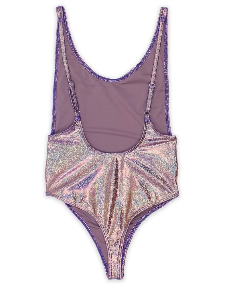Final Sale - Dippin' Daisy's - Low Back Thong One Piece Metallic Bikini - More Colors