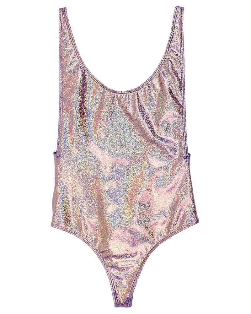 Final Sale - Dippin' Daisy's - Low Back Thong One Piece Metallic Bikini - More Colors
