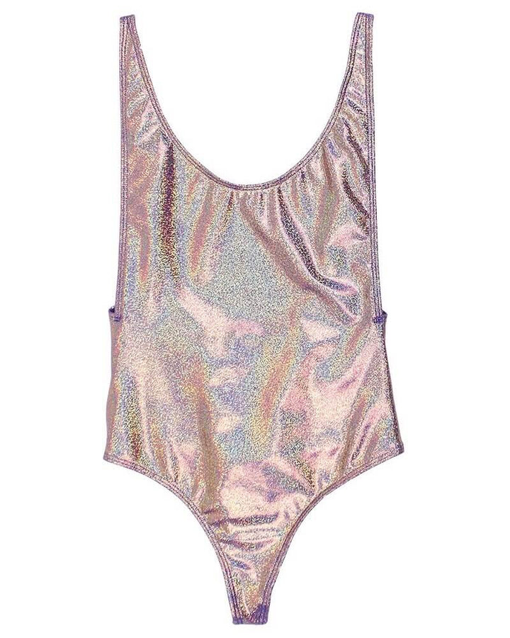 Final Sale - Dippin' Daisy's - Low Back Thong One Piece Metallic Bikini - More Colors