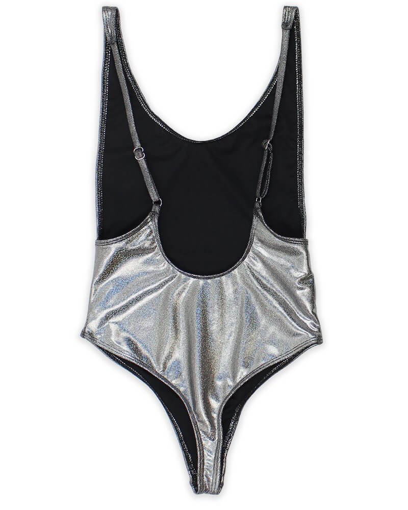 Final Sale - Dippin' Daisy's - Low Back Thong One Piece Metallic Bikini - More Colors
