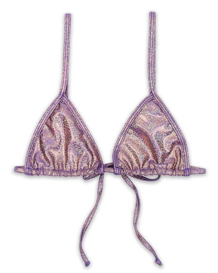 Final Sale - Dippin Daisys - Metallic Minimal Triangle Bikini Top - More Colors