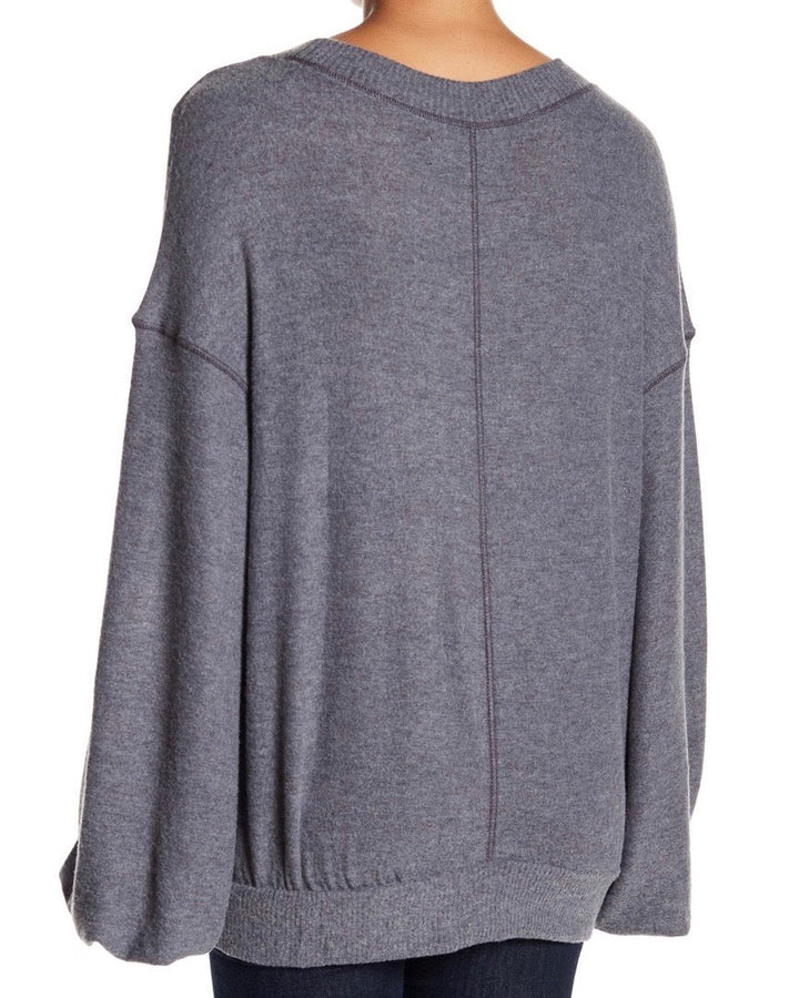 Free People - TGIF Pullover Sweater in Slate