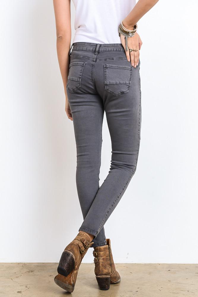 Final Sale - See You Later Biker Jeans - More Colors