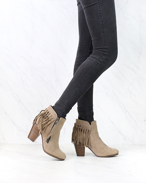 Boho Fringe Ankle Booties in More Colors