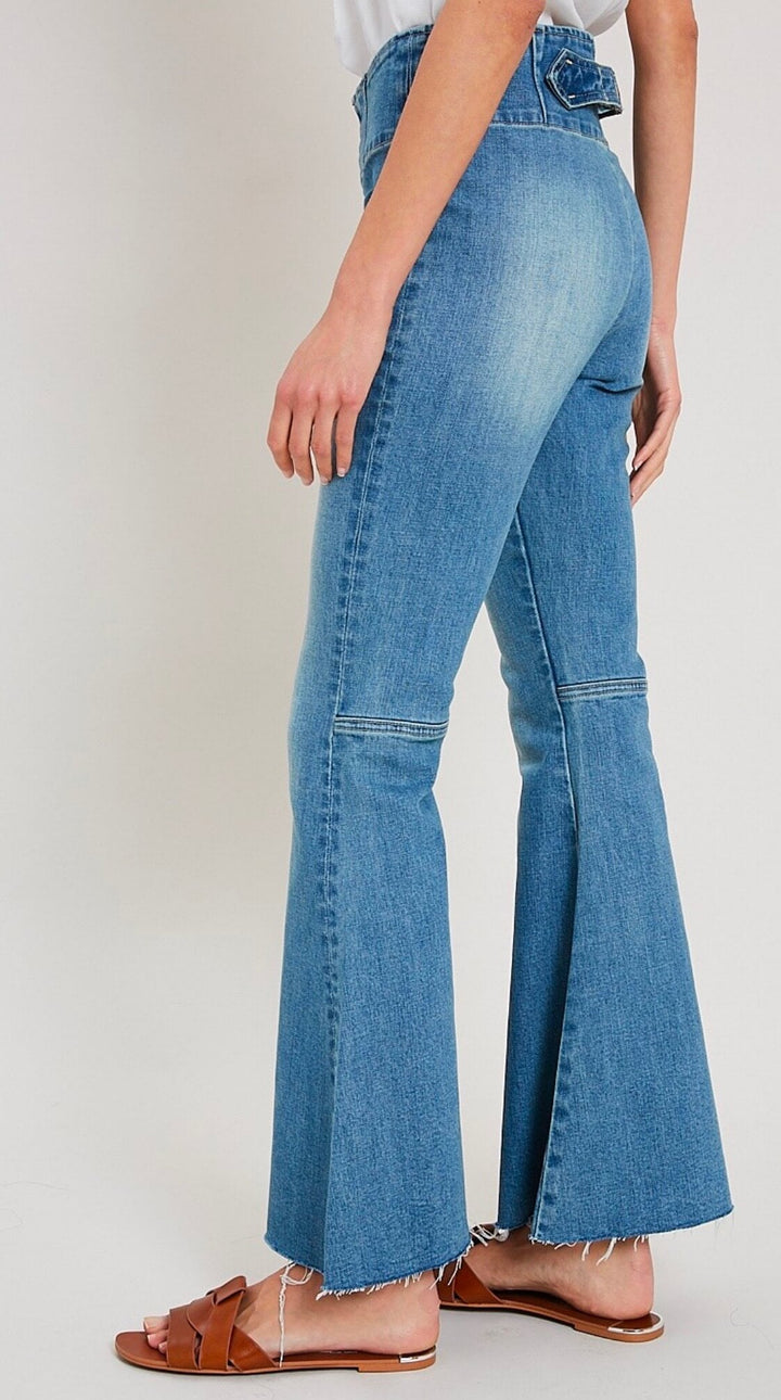 Denim High-Waist Flare Jeans