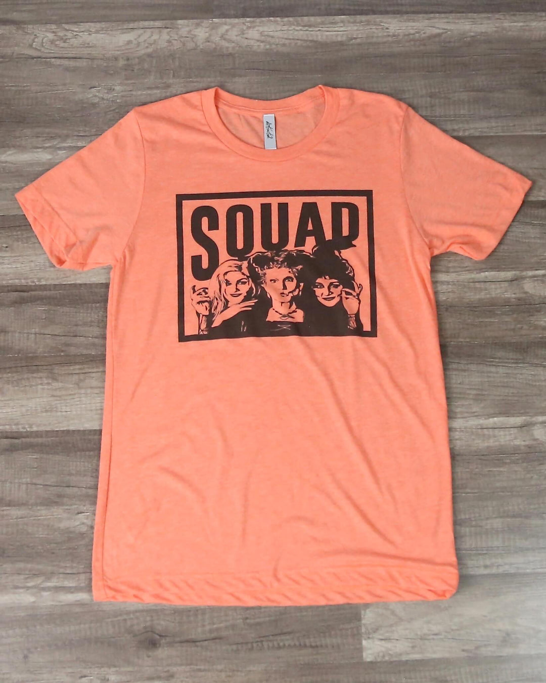 Distracted - Squad Goals Hocus Pocus Halloween Graphic Tee in Heather Orange