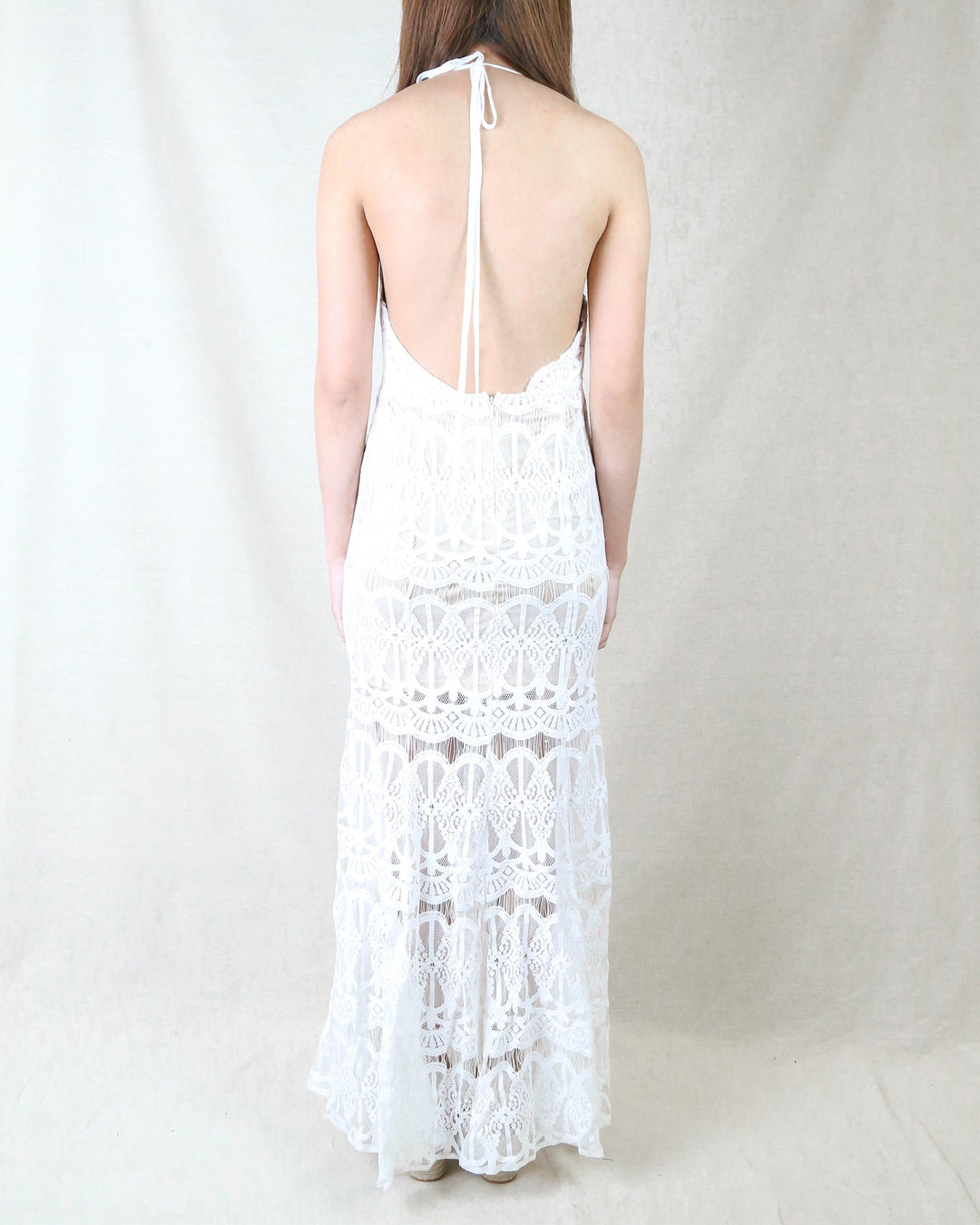 Everlasting Moments Fishtail Maxi Dress in Ivory