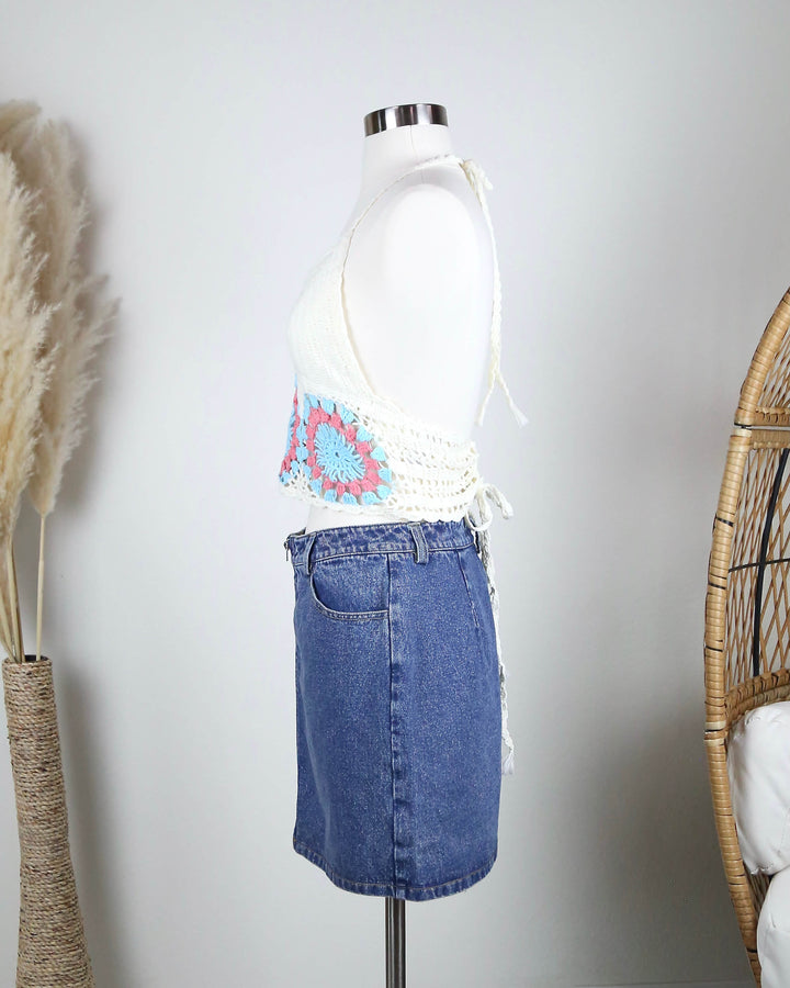 Final Sale - Urban Festival Crochet Crop Top