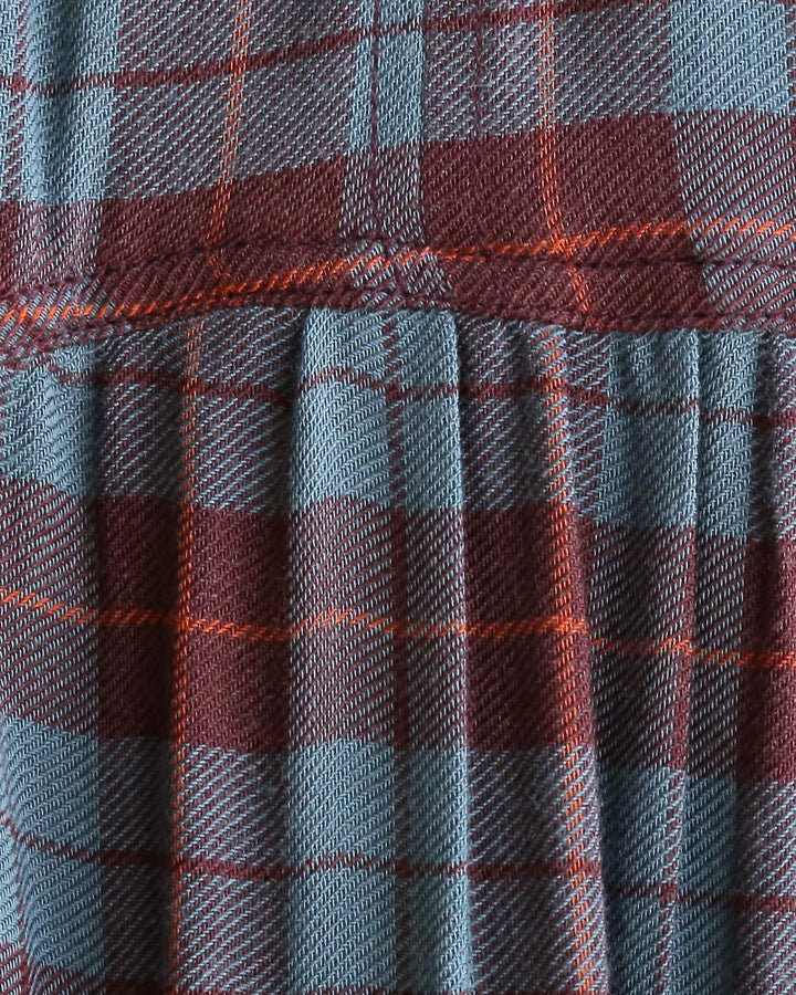Free People - All About The Feels Plaid Button Down Top - Aubergine