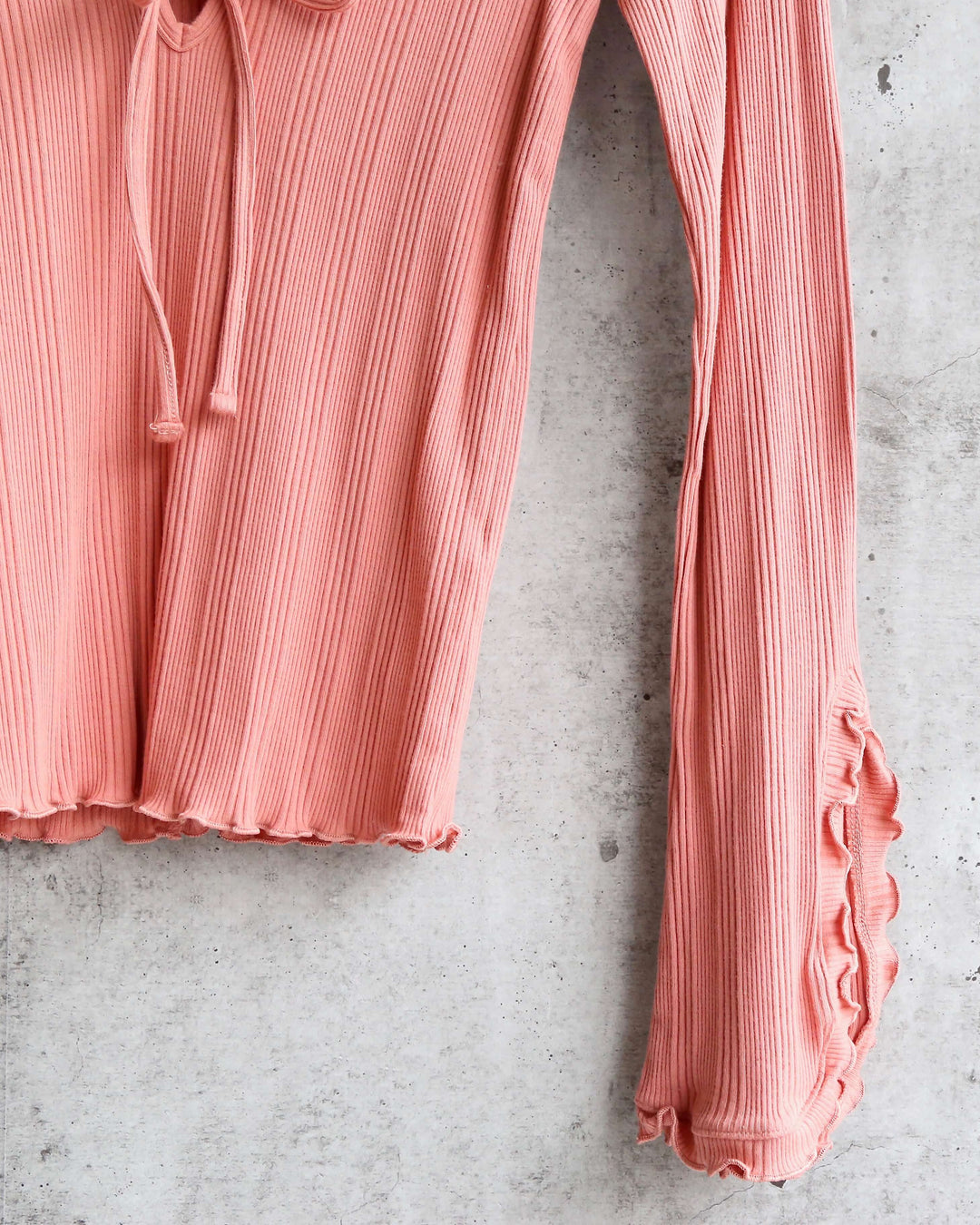 Free People - Fall for You Stretch-Jersey Long Sleeve Top - Pink Rose