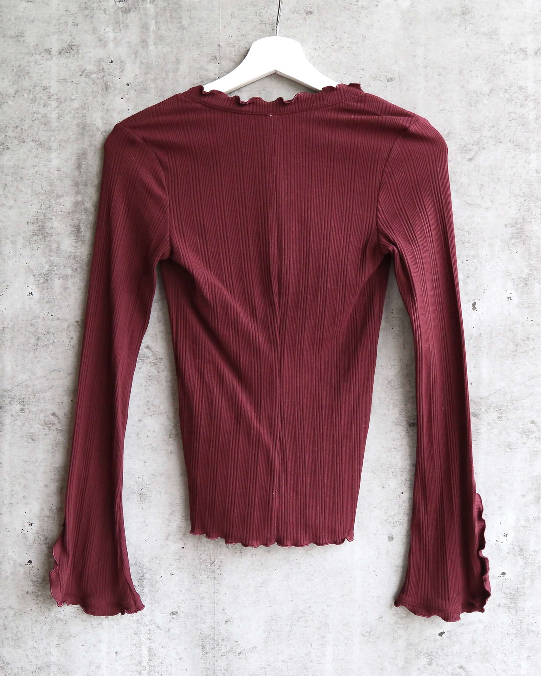 Free People - Fall for You stretch-jersey Long Sleeve top - Plum