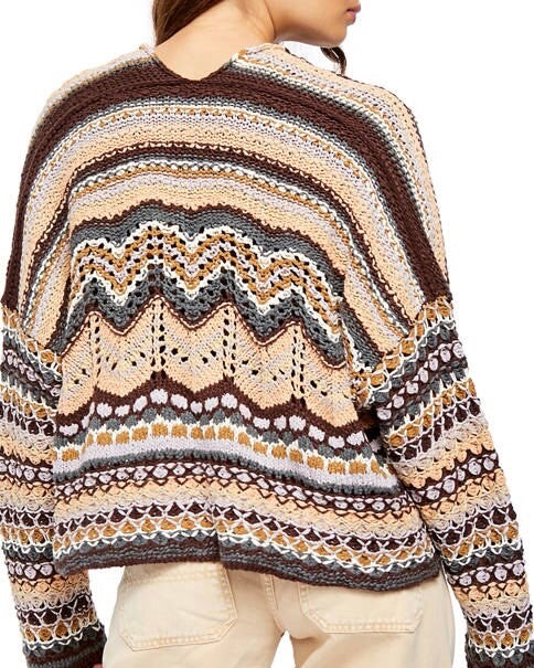 Free People - Feeling Nostalgic Cardi in Sands of Times Combo