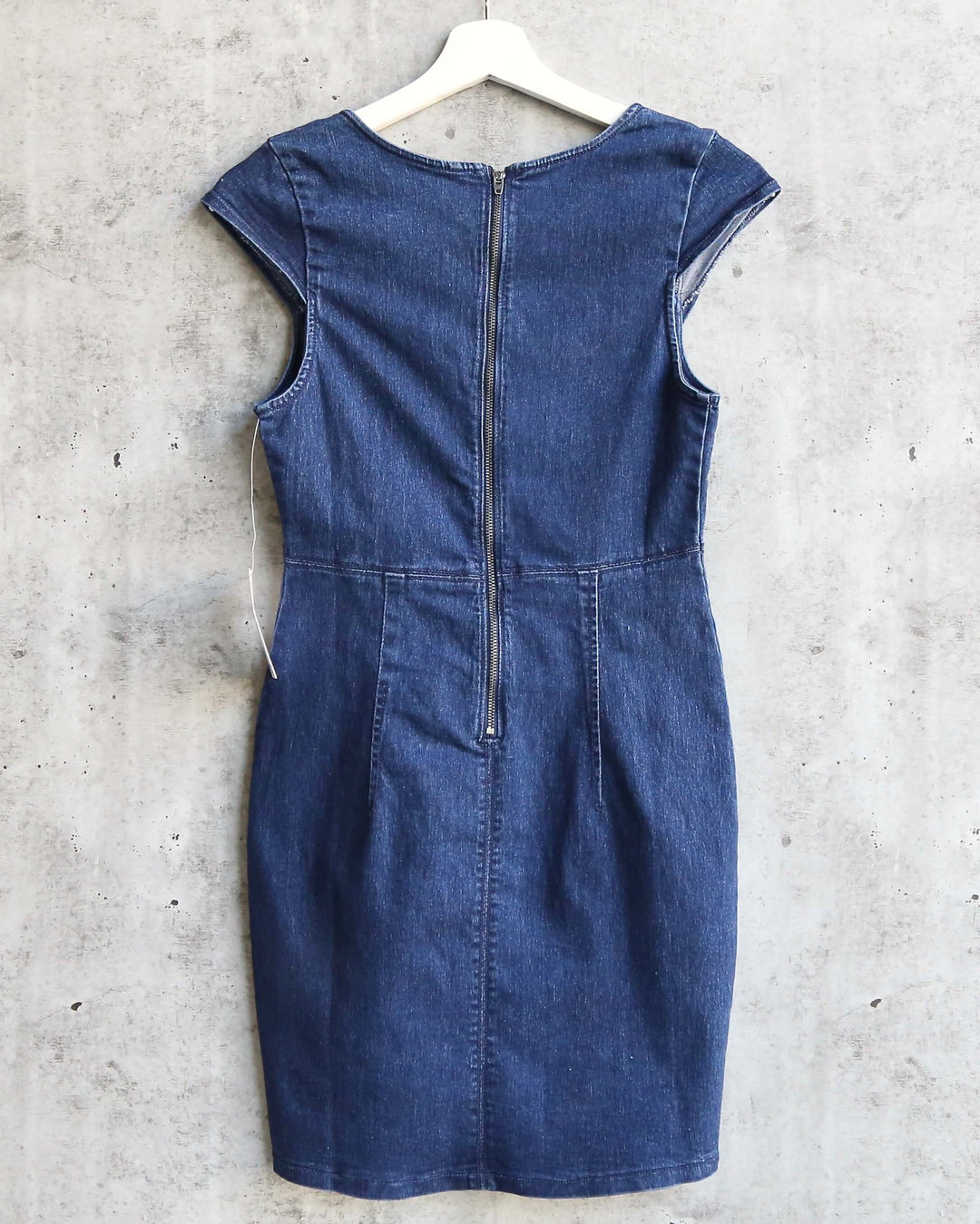 Free People - Lia Denim Bodycon Mini Dress in Blue