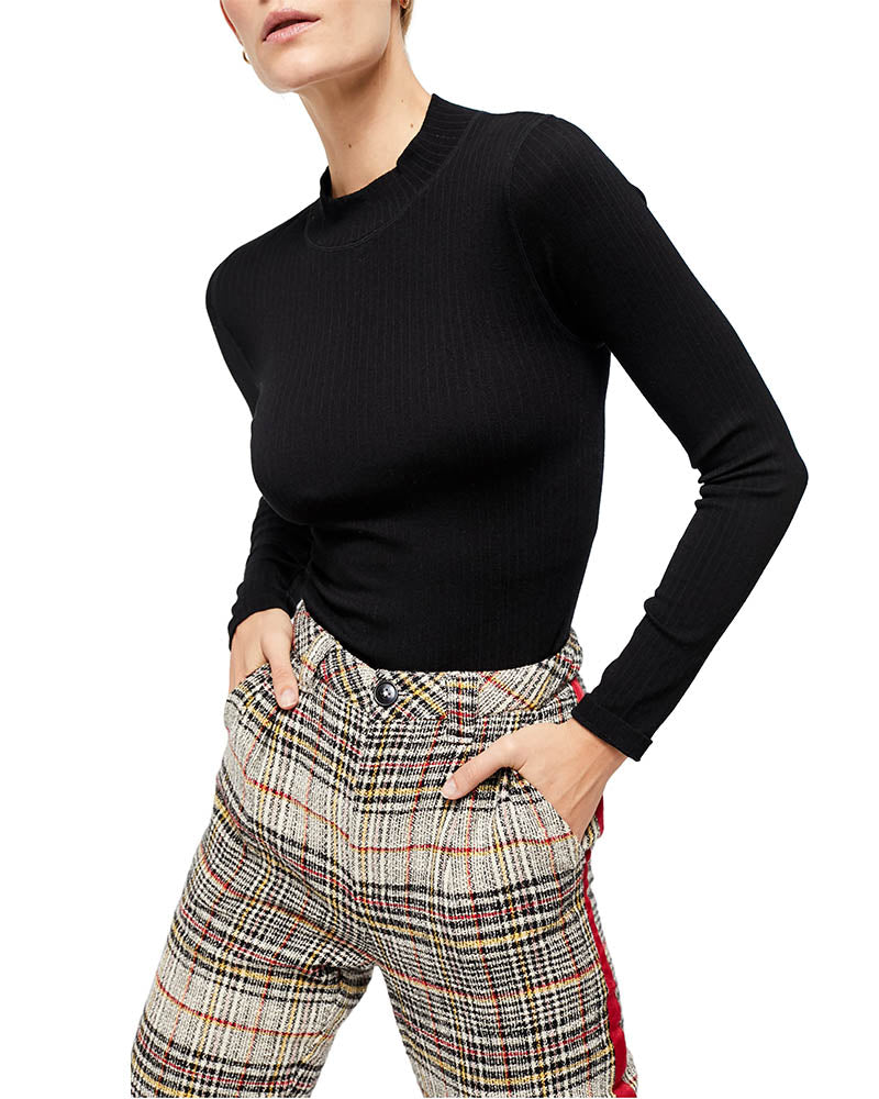 Free People - Lindsey Mock Neck Ribbed Top - More Colors