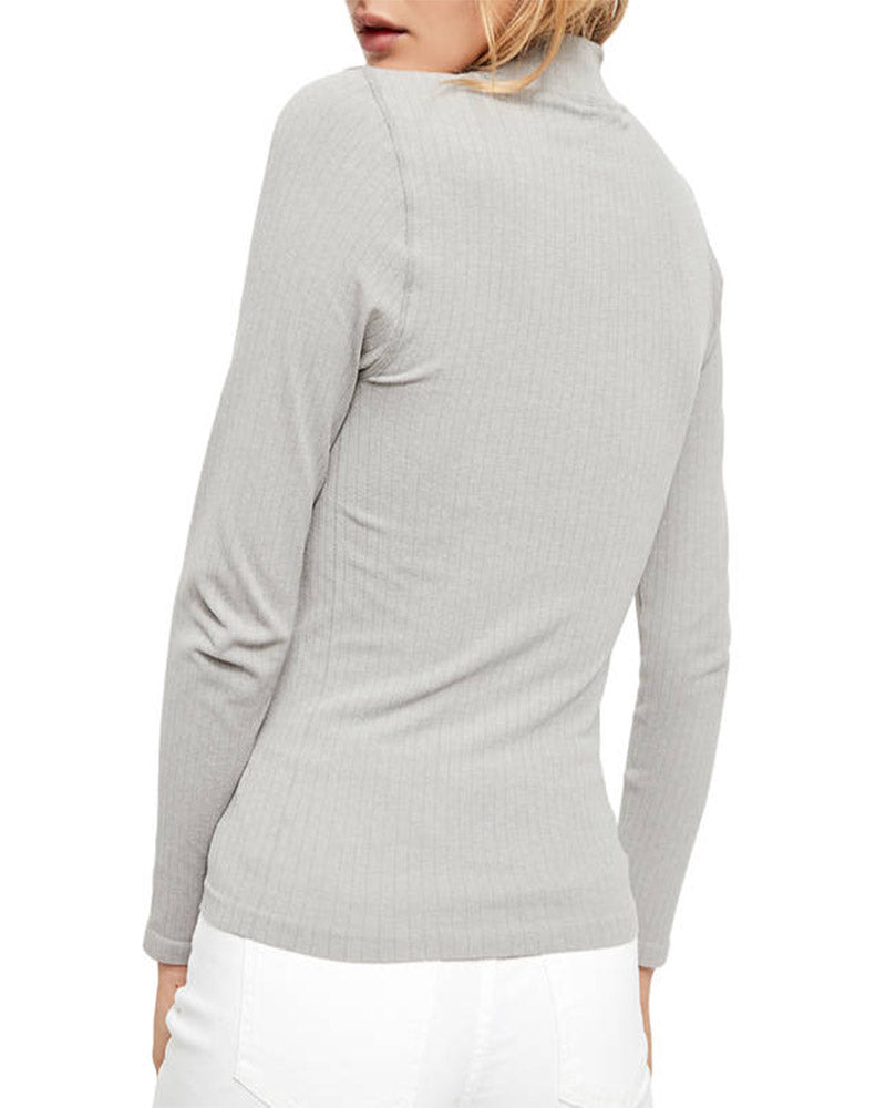 Free People - Lindsey Mock Neck Ribbed Top - More Colors