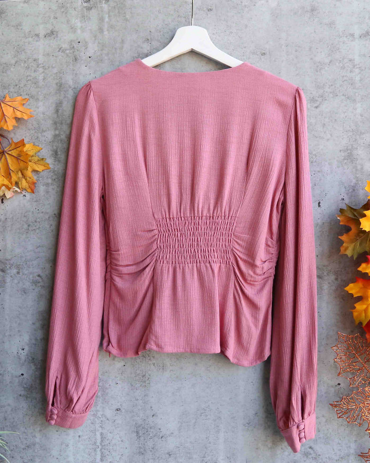 Free People - Maise Top - Mauve / Rose