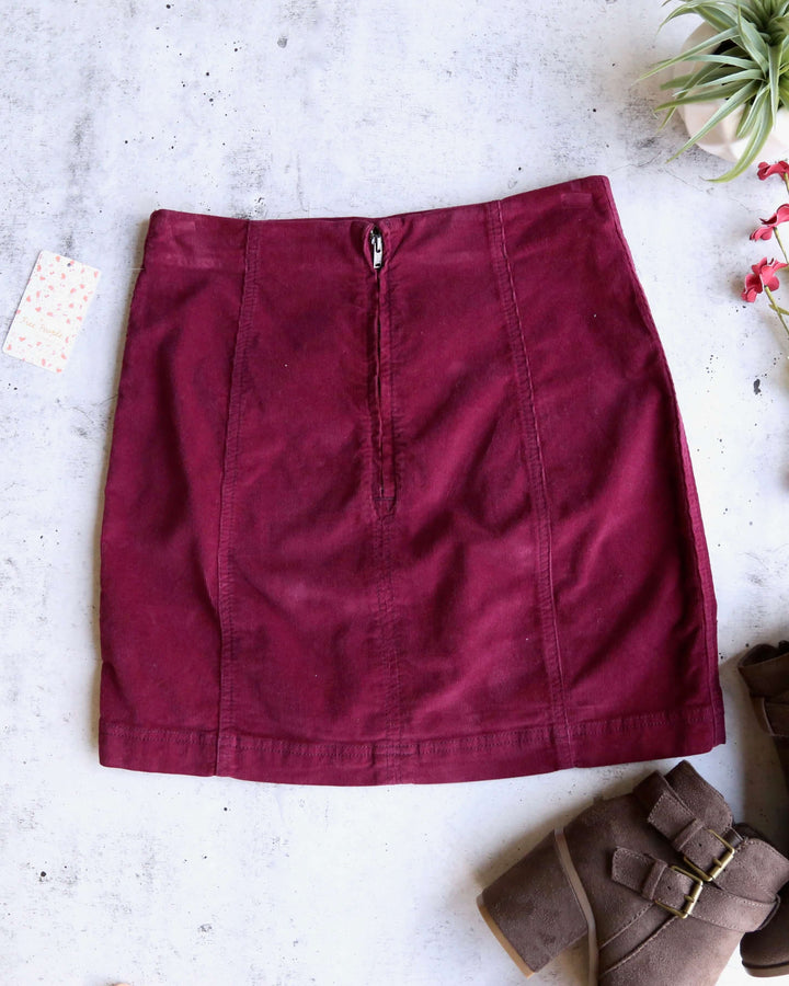 Free People - Modern Femme Corduroy Western Inspired Mini Skirt