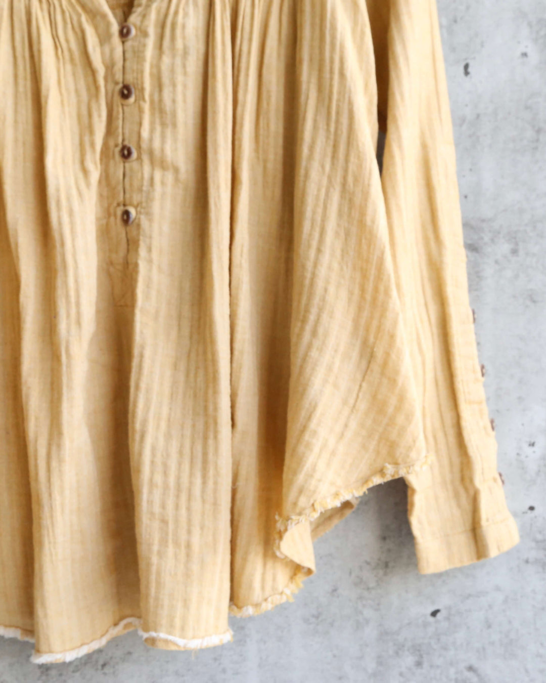 Free People - Sand Dune Linen Henley - Sand