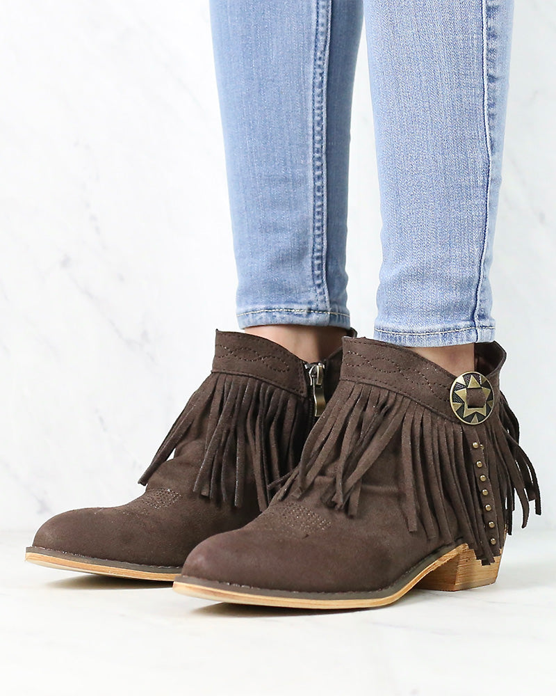 Fringe Boho Ankle Booties in More Colors