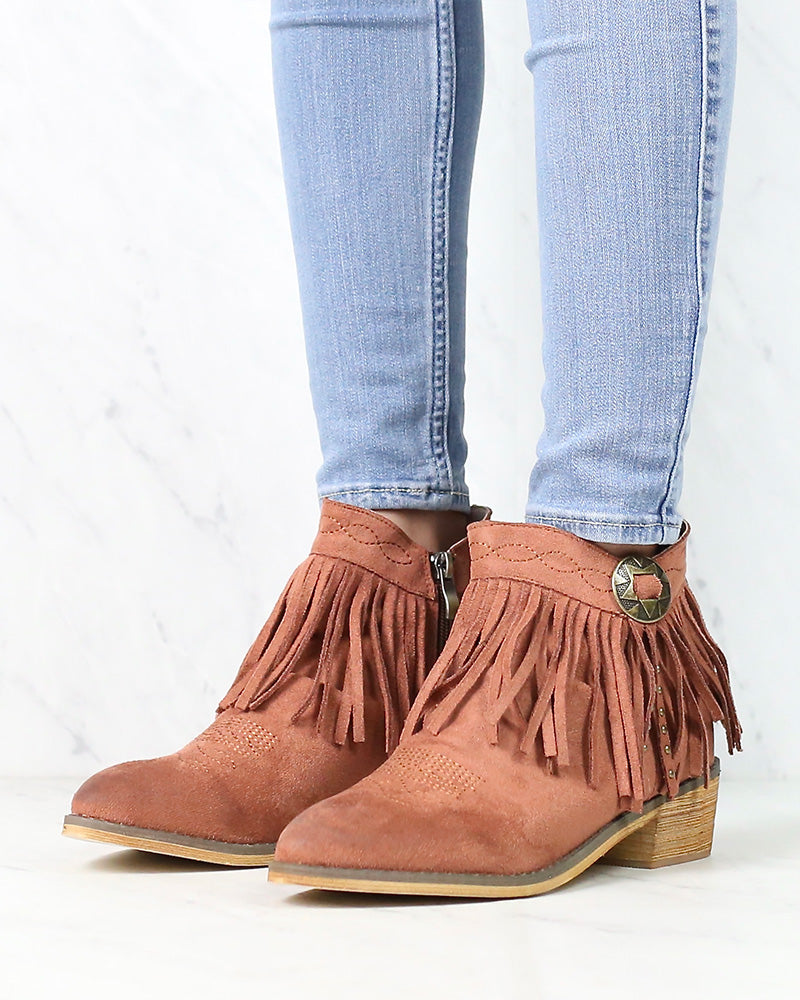 Fringe Boho Ankle Booties in More Colors