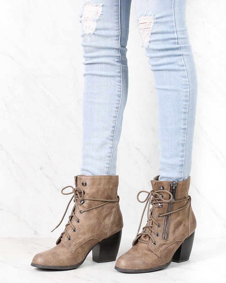 High Road Suede Heel Ankle Boots in More Colors