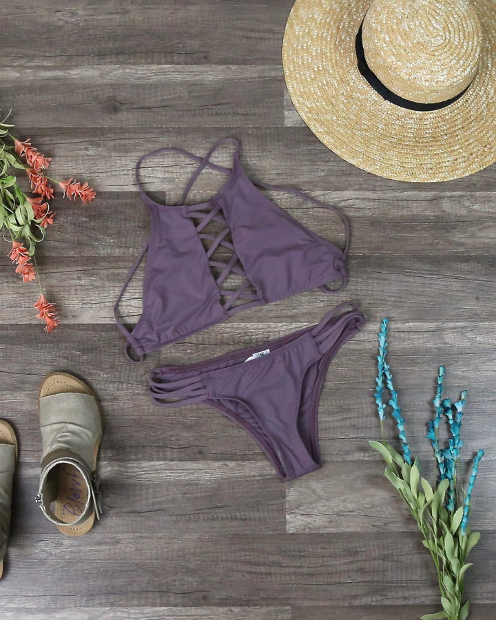Final Sale - Dippin' Daisy's Venice High Neck Crop Bikini Separates - More Colors