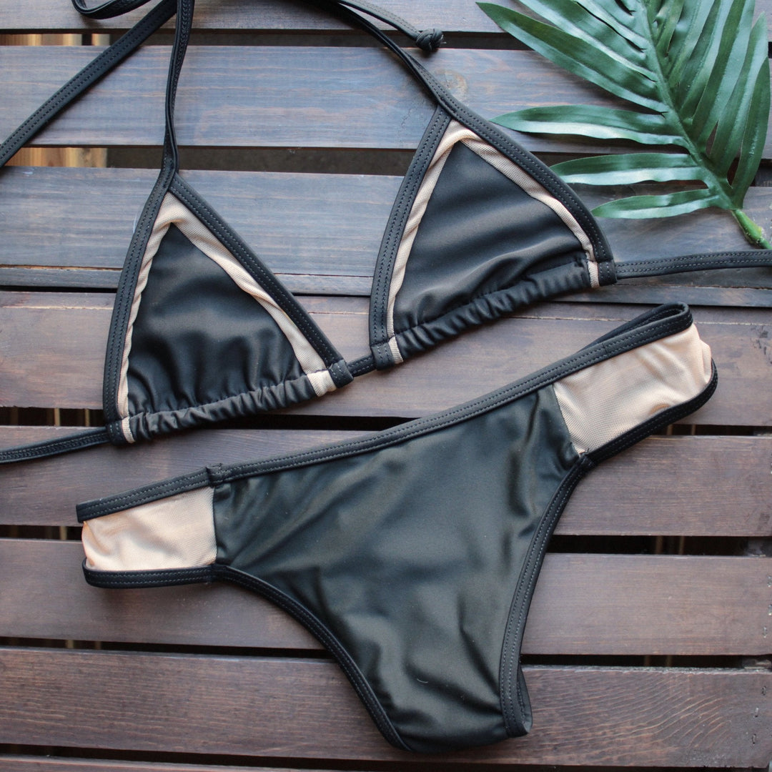 what a mesh teeny triangle bikini - shophearts - 2