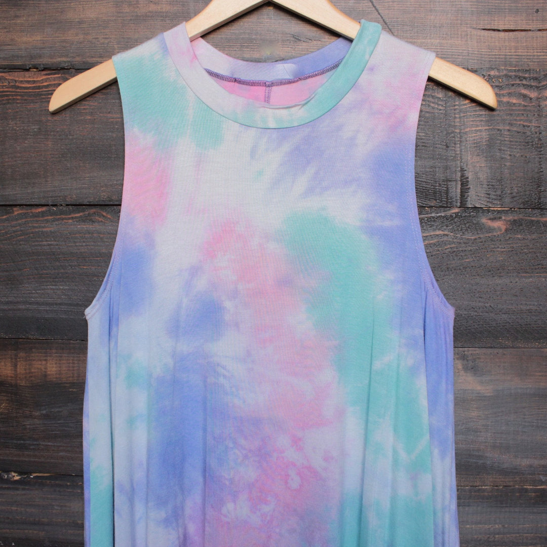 to dye for t shirt tank dress - purple tie dye - shophearts - 3