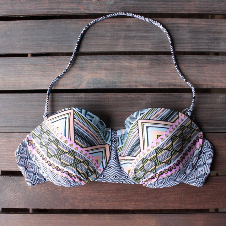 bikini lab - mix & match let it deco underwire push up bandeau (top only) - shophearts - 1