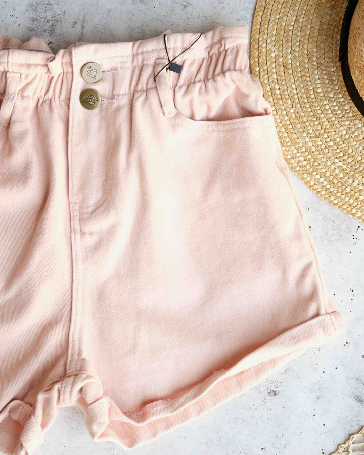 Reverse - Pink Denim Shorts