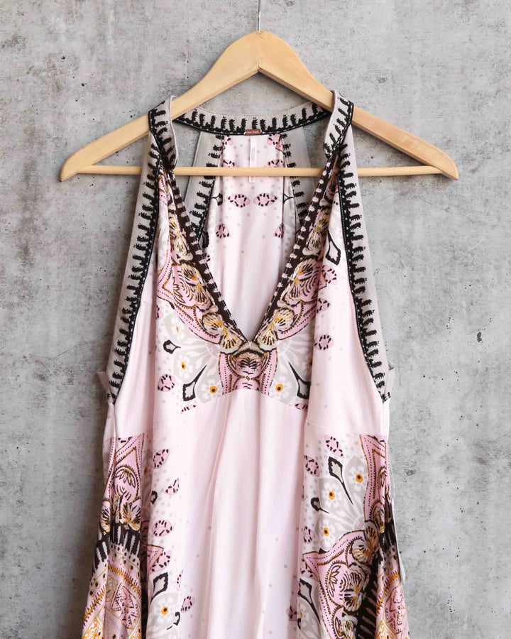 Free People - Steal the Sun Woven Printed Tunic Top in Cream Combo