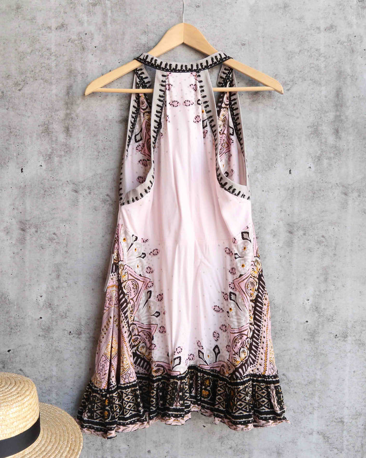 Free People - Steal the Sun Woven Printed Tunic Top in Cream Combo