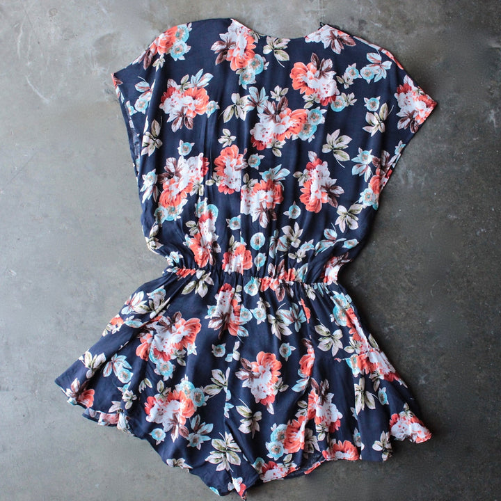 always wander floral ruffle hem romper - shophearts - 2