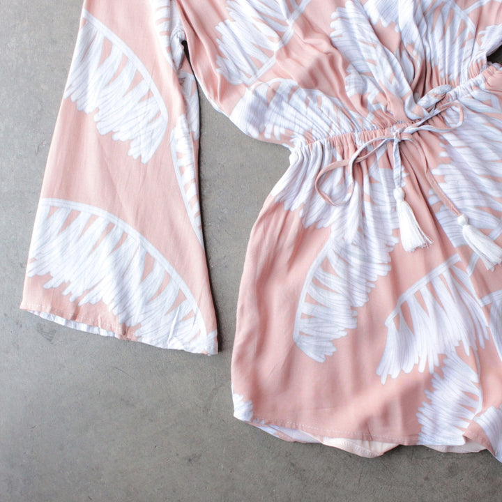 reverse - day in the sun romper in peach jungle - shophearts - 4