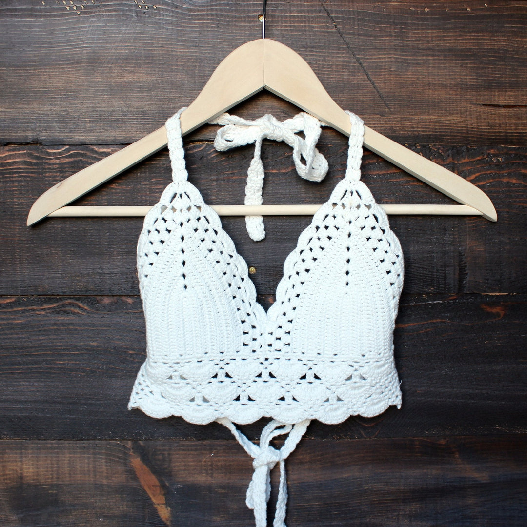 bohemian crochet crop top - shophearts - 1