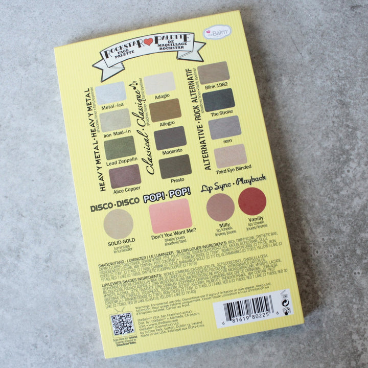 theBalm cosmetics - Travel Friendly Balm Jovi Rockstar Face Palette - shophearts - 6