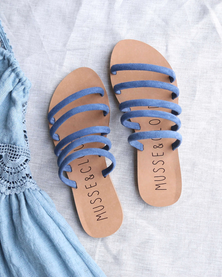 Musse & Cloud - Jazzy Slip On Sandals in Blue