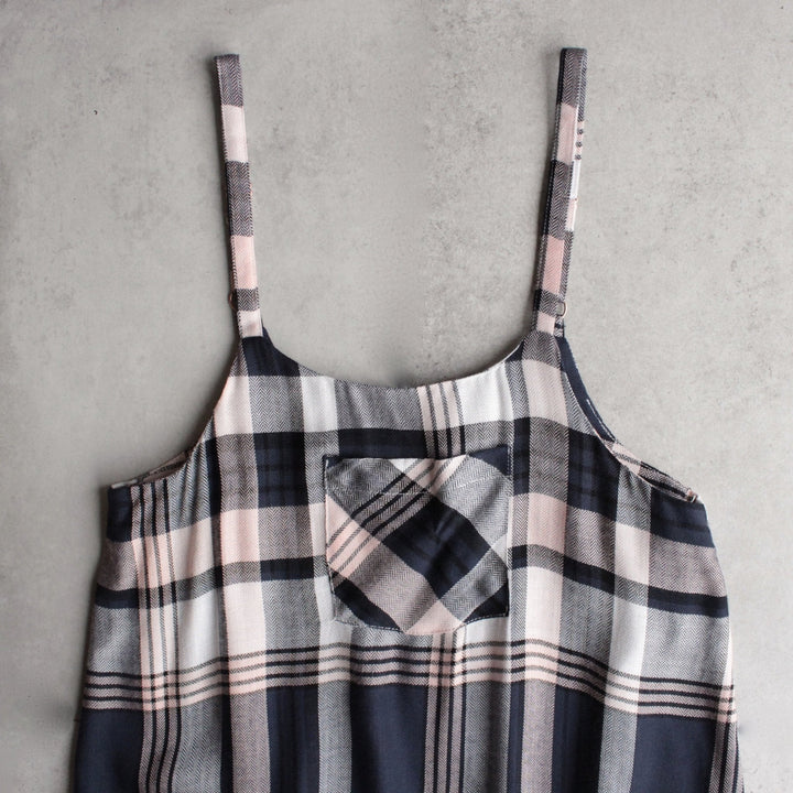 somedays lovin - morning rain pinafore plaid dress - multi - shophearts - 2