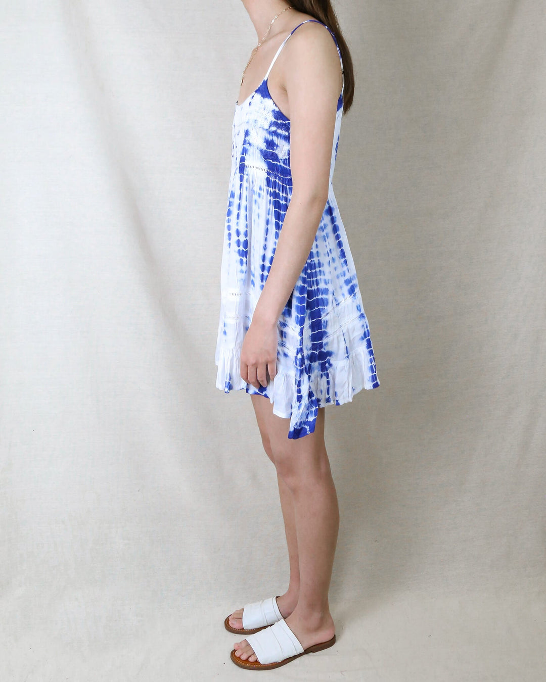 Tie Dye For Mini Dress in Bohemian Blue