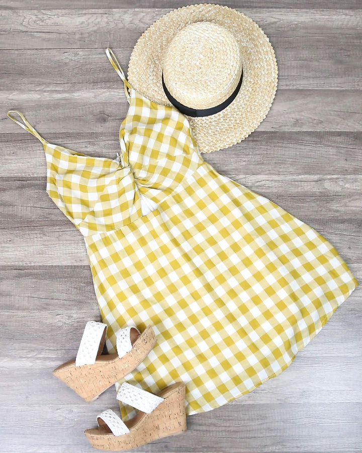 Cotton Candy LA - Summer Land Dress in Mustard