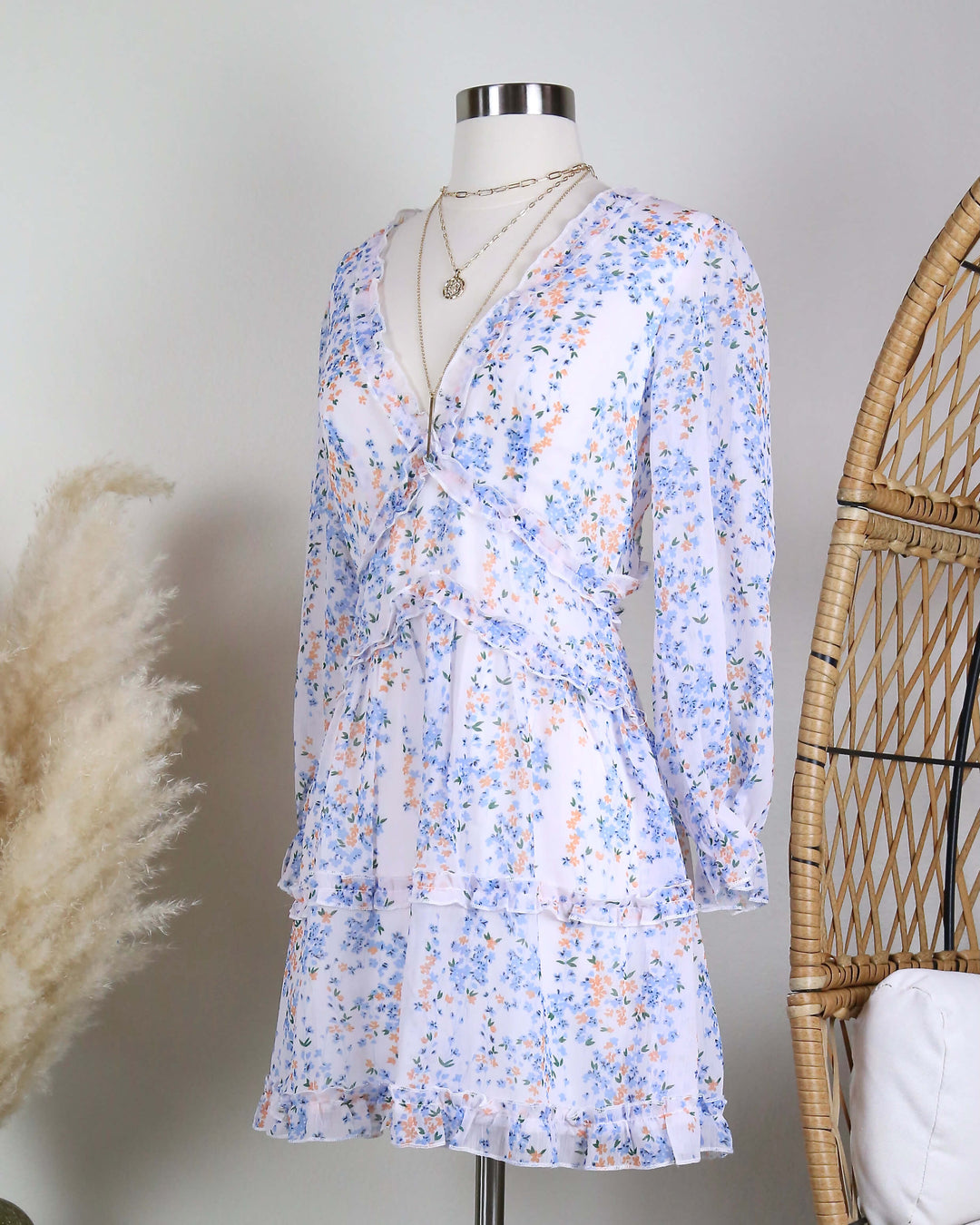 Love Struck Ruffle Floral Dress in More Colors