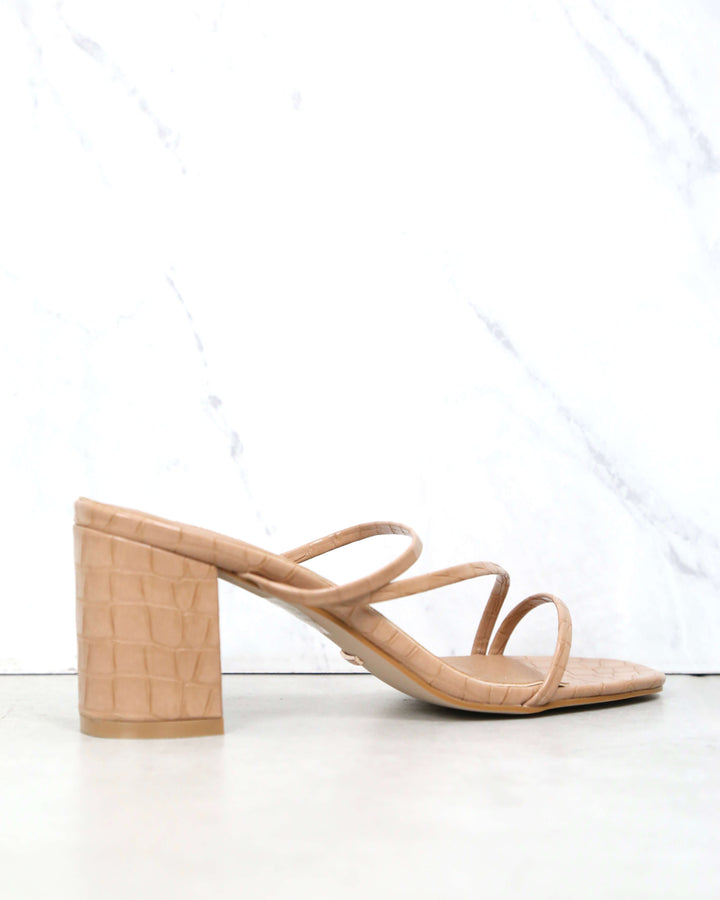 BiLLiNi - Yazmin Sandal in Hazelnut Croc