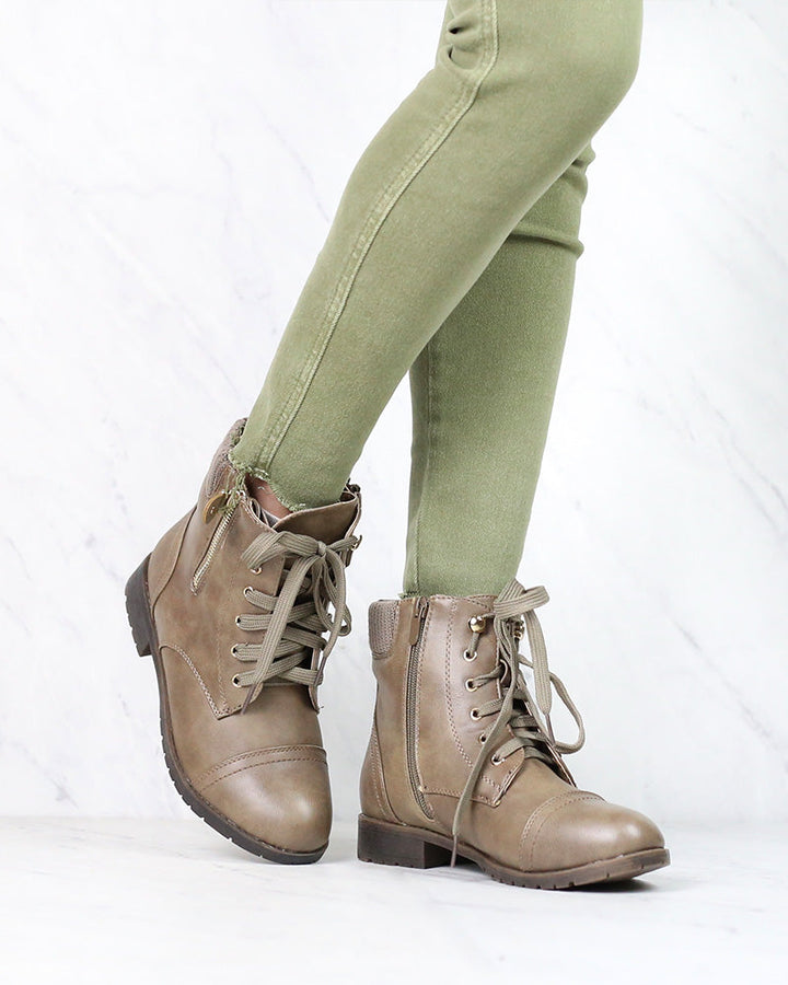 Low Cut Cutie Sweater Boots in New Khaki