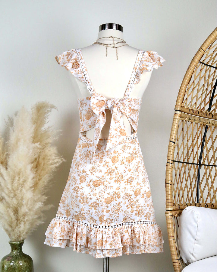 MINKPINK - Kiss the Stars Mini Dress in Golden