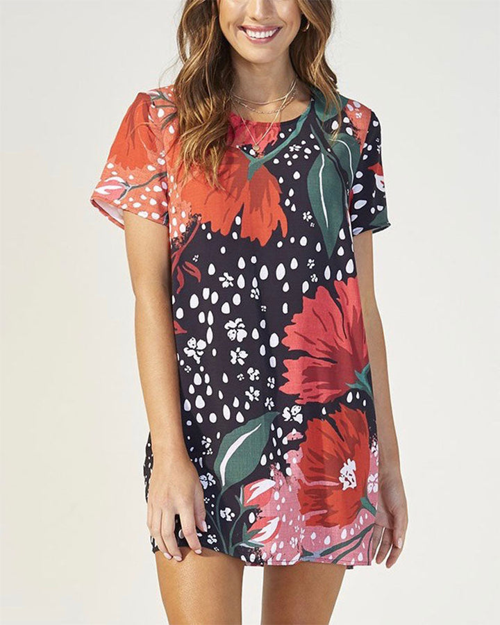 MINKPINK - I'll Be Around Floral T-Shirt Dress