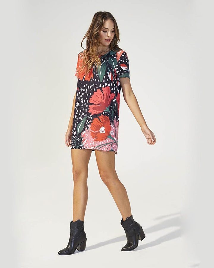 MINKPINK - I'll Be Around Floral T-Shirt Dress
