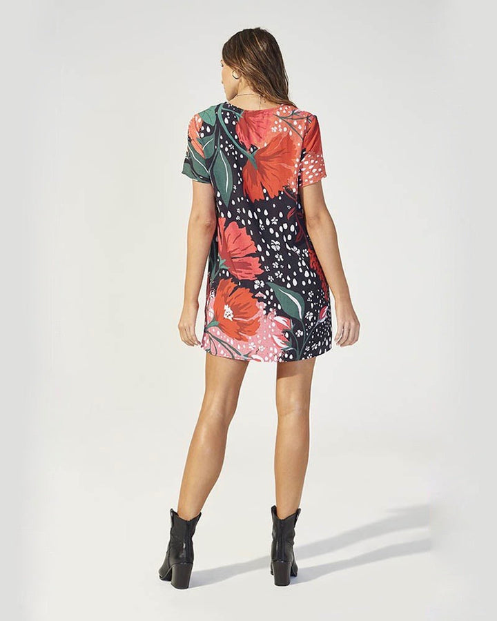 MINKPINK - I'll Be Around Floral T-Shirt Dress