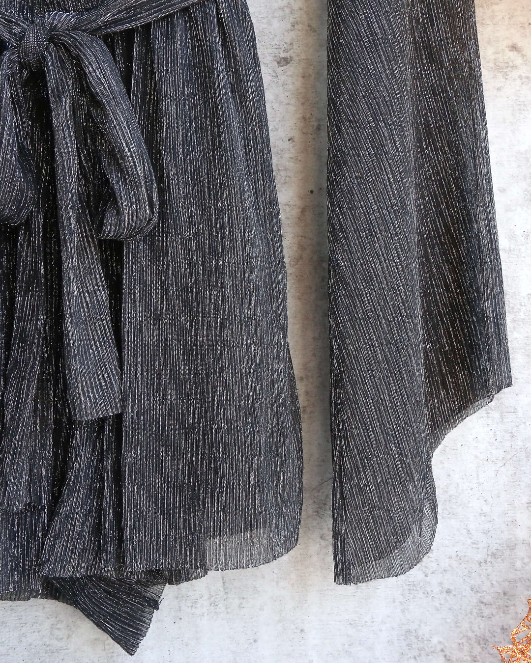 Final Sale - MINKPINK - Women's Glistening Pleat Playsuit - Black