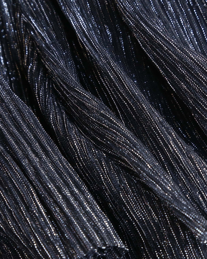 Final Sale - MINKPINK - Women's Glistening Pleat Playsuit - Black